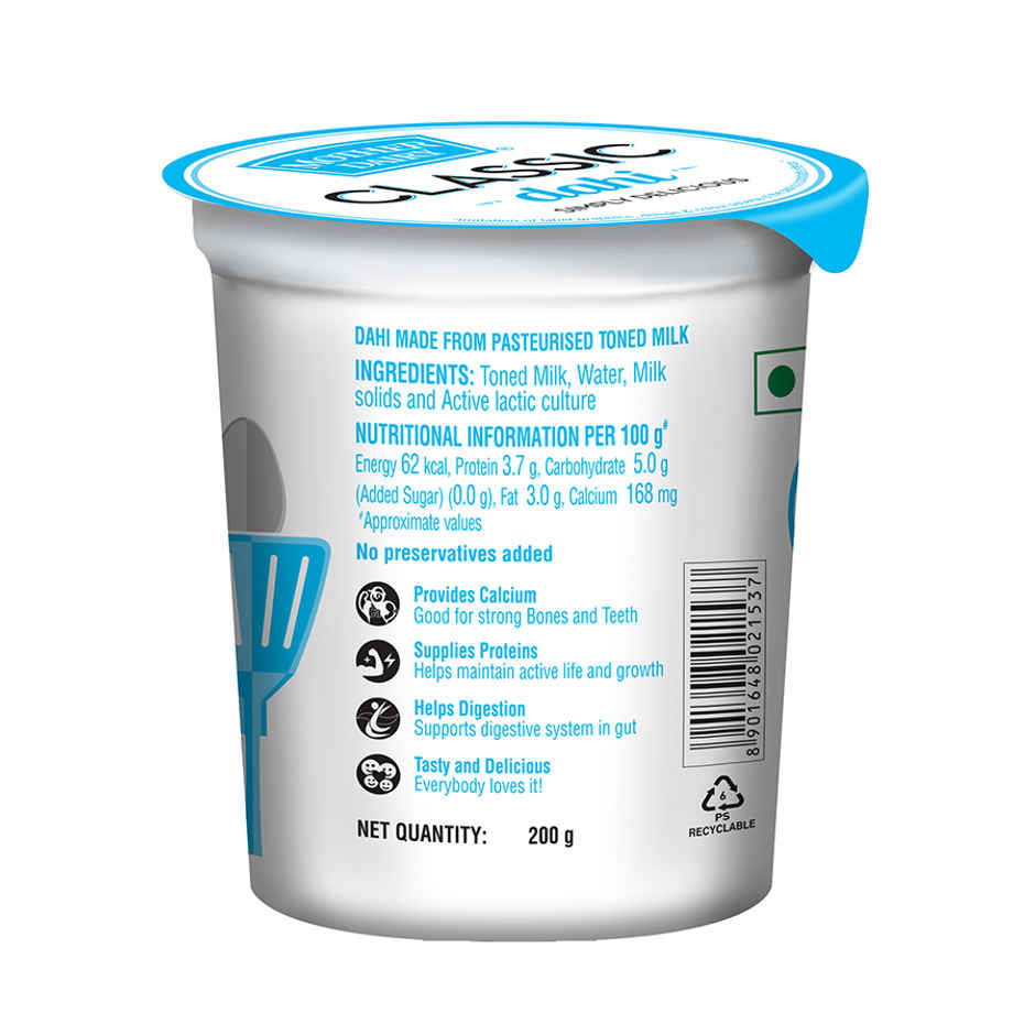 Mother Dairy Classic Curd Cup